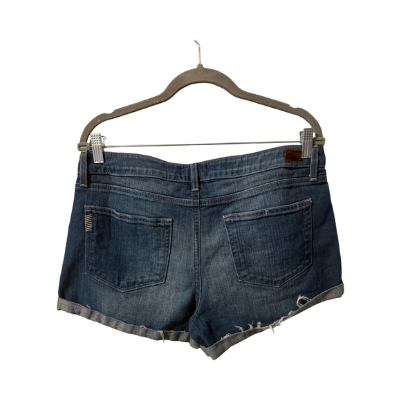 PAIGE Jimmy Jimmy Short Women's Dark Blue Jean Shorts Size 31 - Picture 6 of 10